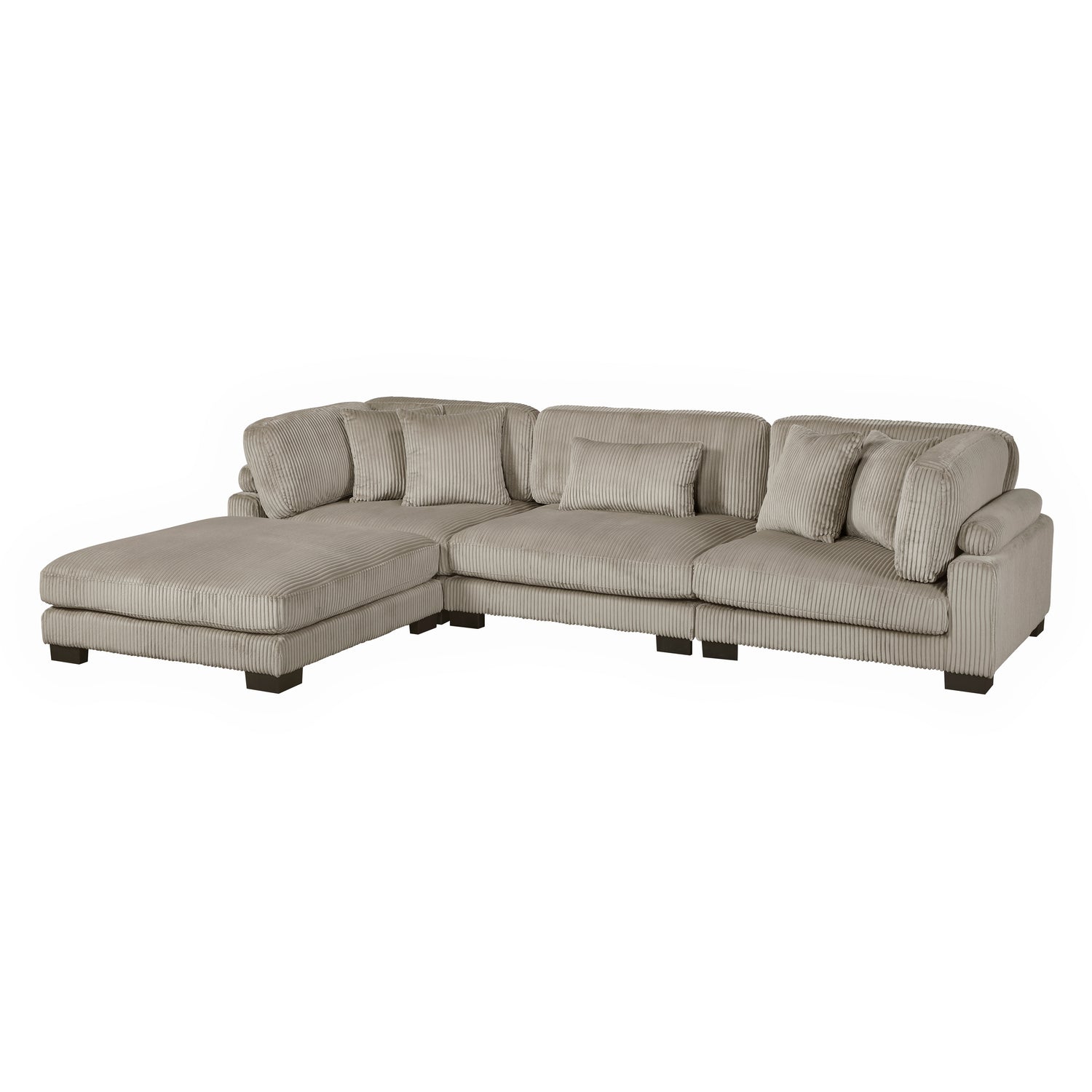 8555GB*4OT (4)4-Piece Modular Sectional with Ottoman - 8555GB*4OT