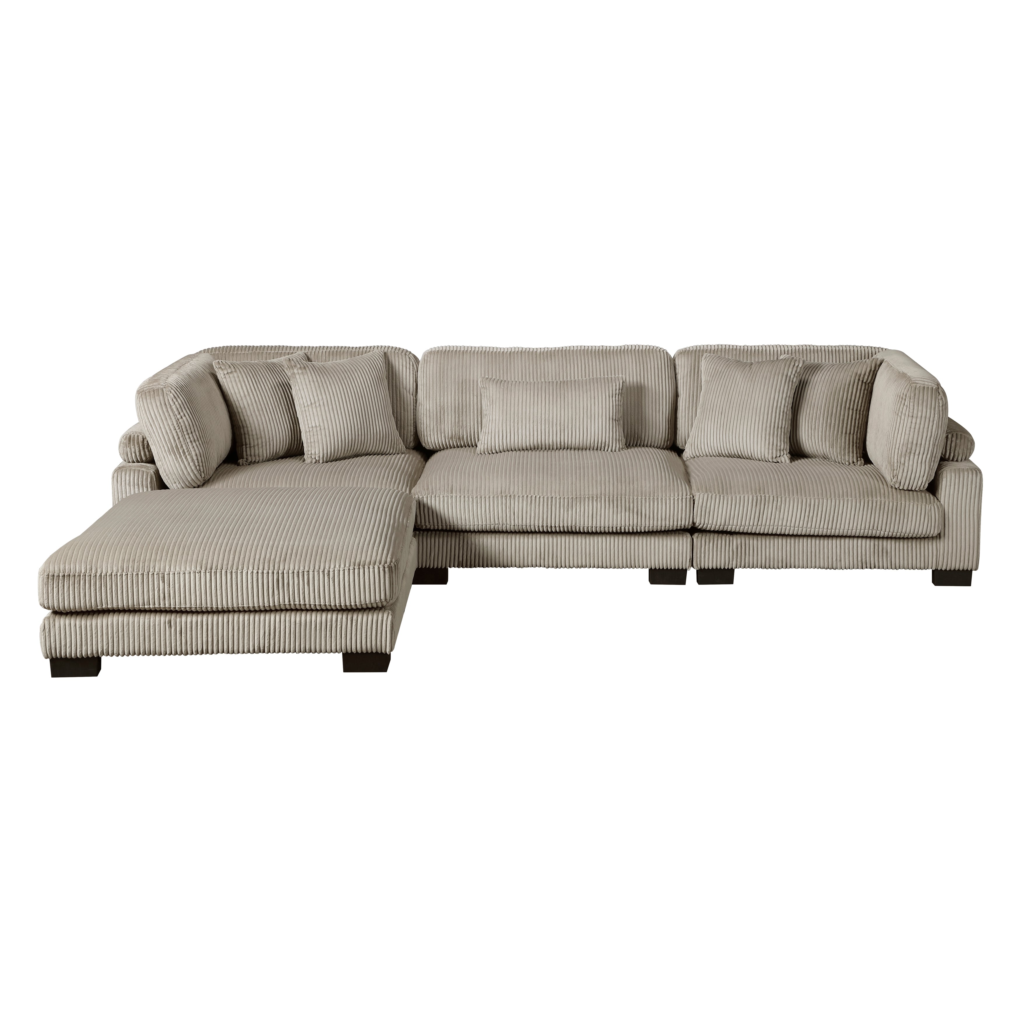 8555GB*4OT (4)4-Piece Modular Sectional with Ottoman - 8555GB*4OT