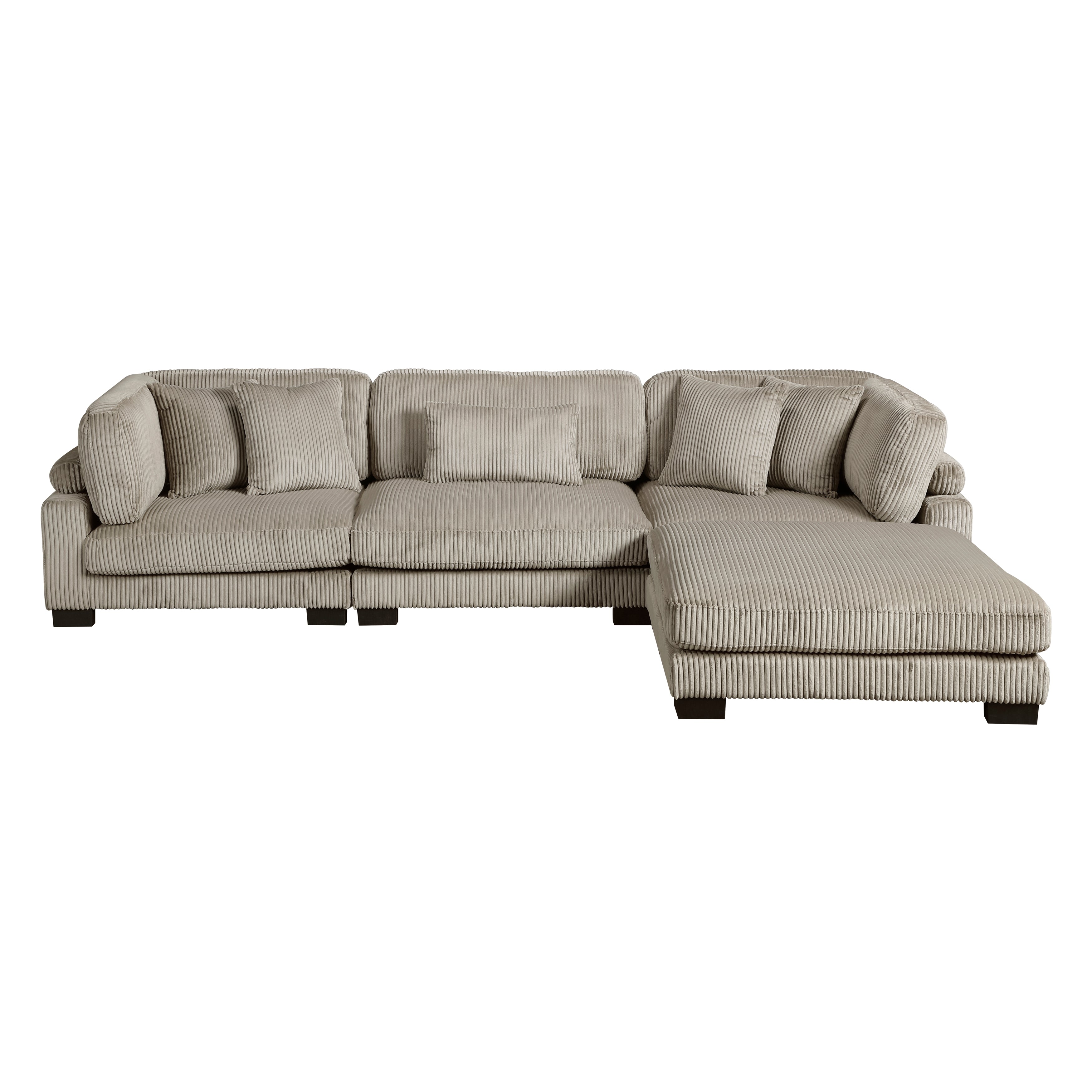 8555GB*4OT (4)4-Piece Modular Sectional with Ottoman - 8555GB*4OT