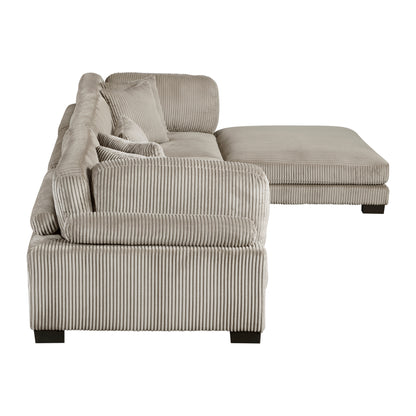 8555GB*4OT (4)4-Piece Modular Sectional with Ottoman - 8555GB*4OT