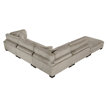 8555GB*5OT (5)5-Piece Modular Sectional with Ottoman - 8555GB*5OT
