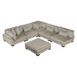 8555GB*6OT (6)6-Piece Modular Sectional with Ottoman - 8555GB*6OT