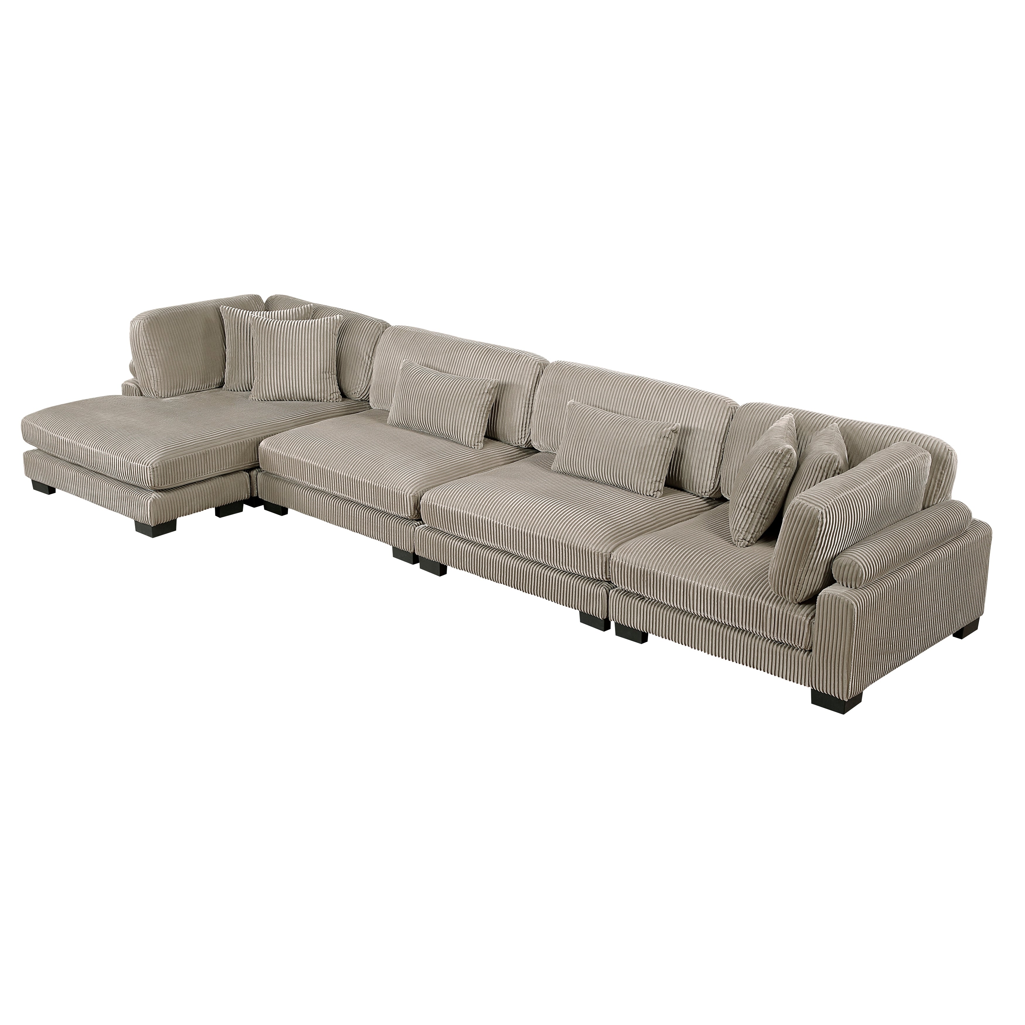 8555GB*CR2ACVC (4)4-Piece Modular Sectional with Reversible Chaise - 8555GB*CR2ACVC