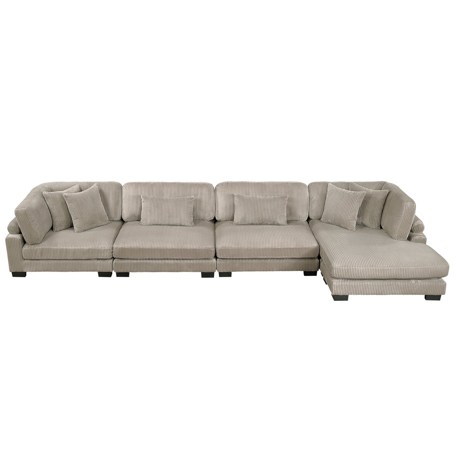 8555GB*CR2ACVC (4)4-Piece Modular Sectional with Reversible Chaise - 8555GB*CR2ACVC