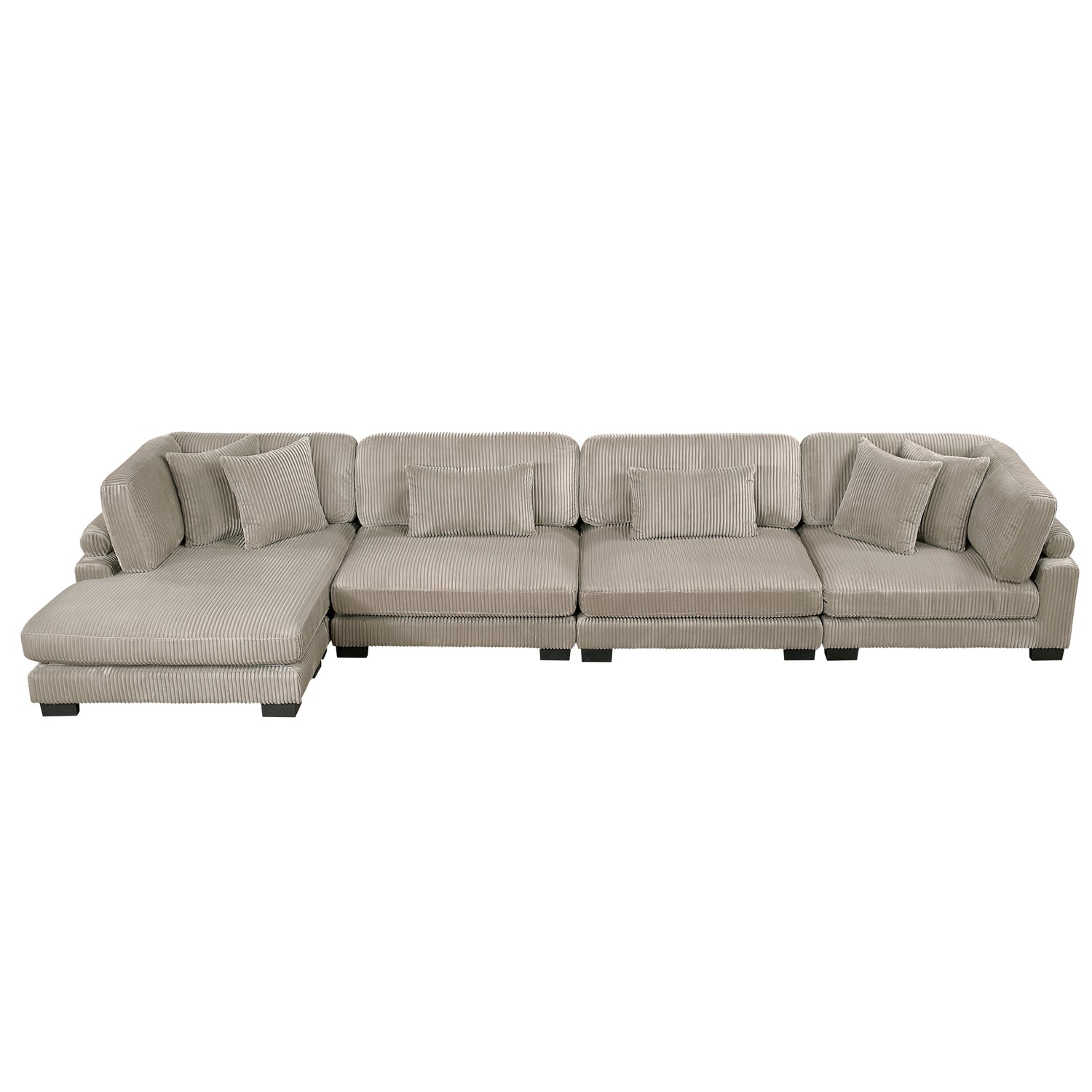 8555GB*CR2ACVC (4)4-Piece Modular Sectional with Reversible Chaise - 8555GB*CR2ACVC