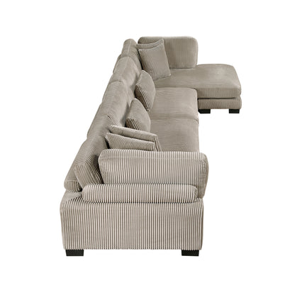 8555GB*CR2ACVC (4)4-Piece Modular Sectional with Reversible Chaise - 8555GB*CR2ACVC