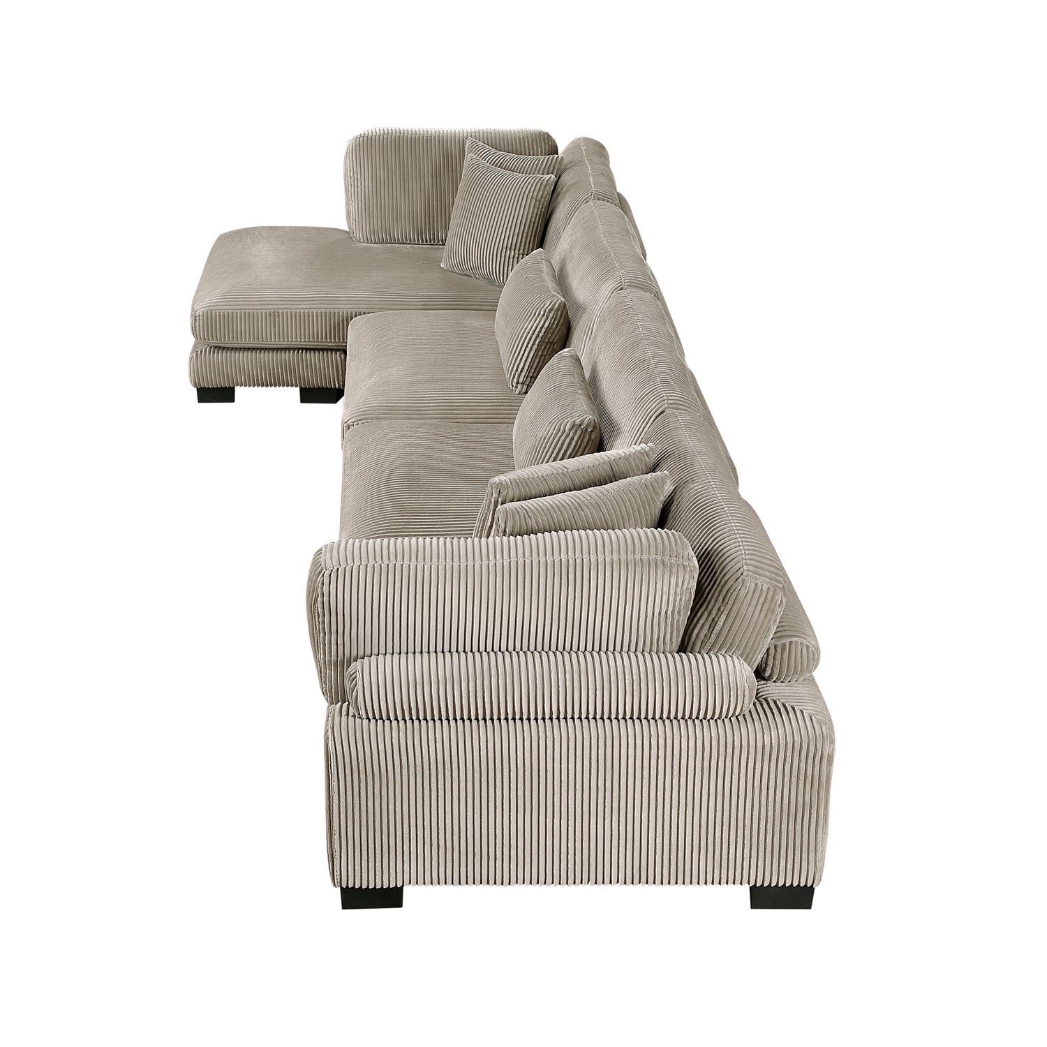 8555GB*CR2ACVC (4)4-Piece Modular Sectional with Reversible Chaise - 8555GB*CR2ACVC