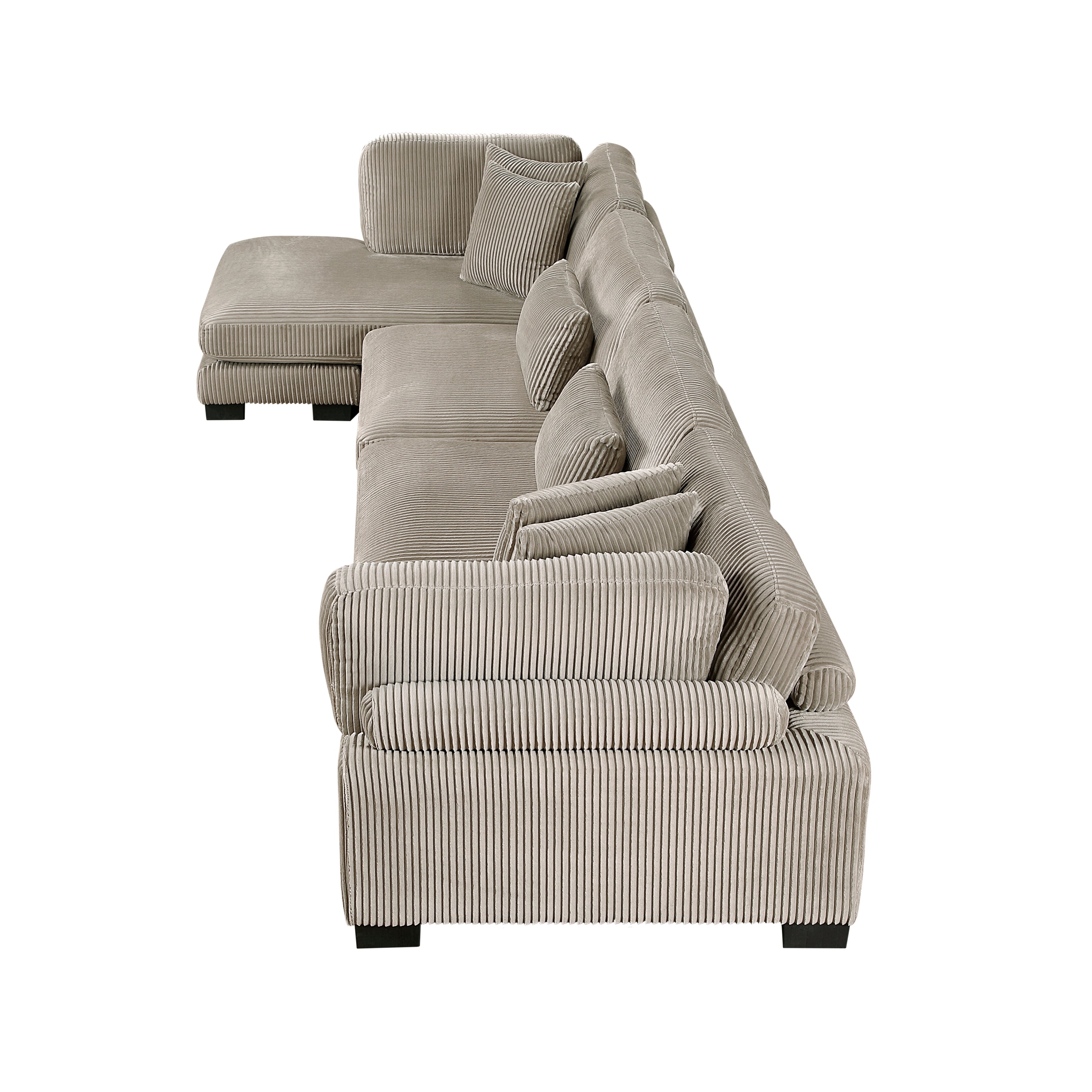 8555GB*CR2ACVC (4)4-Piece Modular Sectional with Reversible Chaise - 8555GB*CR2ACVC
