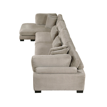 8555GB*CR2ACVC (4)4-Piece Modular Sectional with Reversible Chaise - 8555GB*CR2ACVC