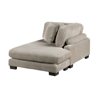 8555GB*CR2ACVCOT (5)5-Piece Modular Sectional with Reversible Chaise and Ottoman - 8555GB*CR2ACVCOT