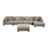 8555GB*CR2ACVCOT (5)5-Piece Modular Sectional with Reversible Chaise and Ottoman - 8555GB*CR2ACVCOT