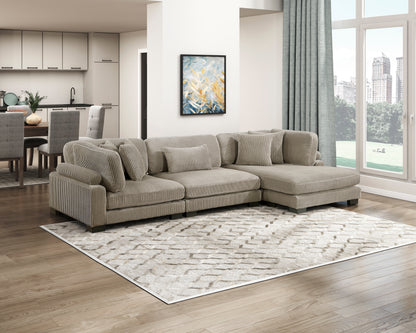 8555GB*CRACVC (3)3-Piece Modular Sectional with Reversible Chaise - 8555GB*CRACVC