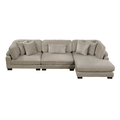 8555GB*CRACVC (3)3-Piece Modular Sectional with Reversible Chaise - 8555GB*CRACVC