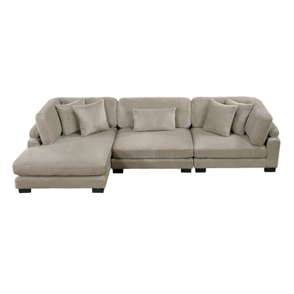 8555GB*CRACVC (3)3-Piece Modular Sectional with Reversible Chaise - 8555GB*CRACVC