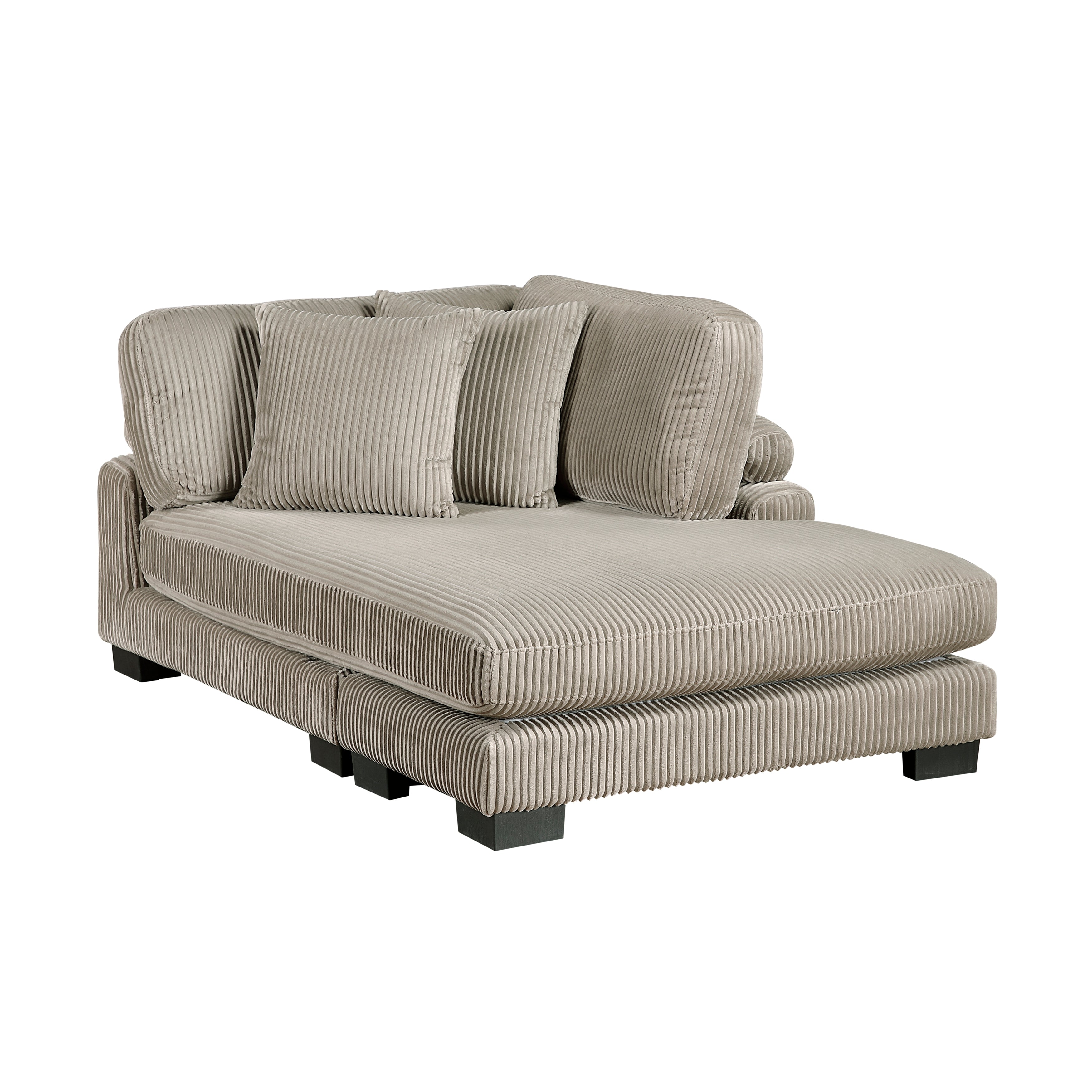 8555GB*CRACVCOT (4)4-Piece Modular Sectional with Reversible Chaise and Ottoman - 8555GB*CRACVCOT