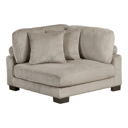 8555GB*CRACVCOT (4)4-Piece Modular Sectional with Reversible Chaise and Ottoman - 8555GB*CRACVCOT