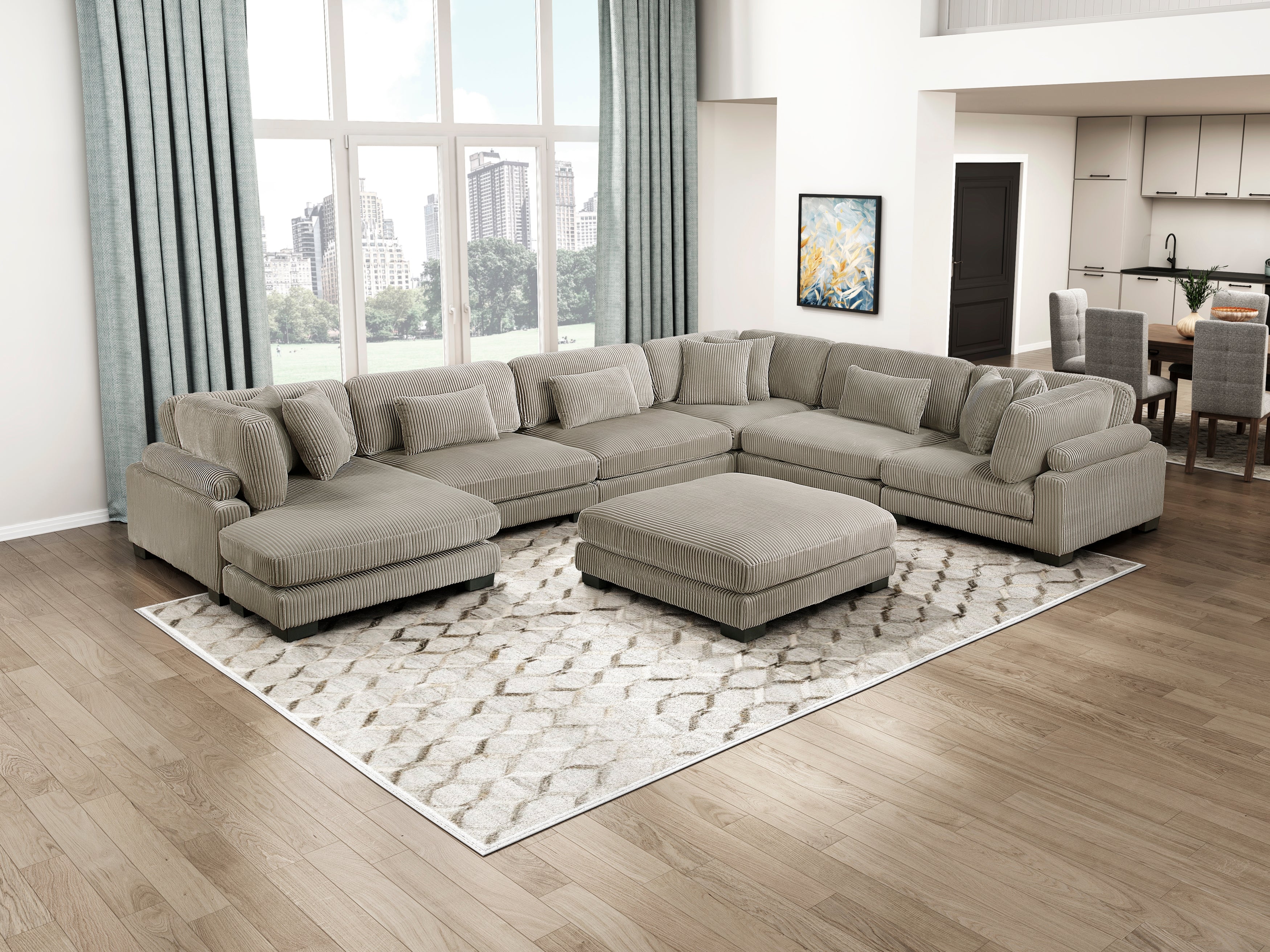 8555GB-VC Reversible Chaise - 8555GB-VC