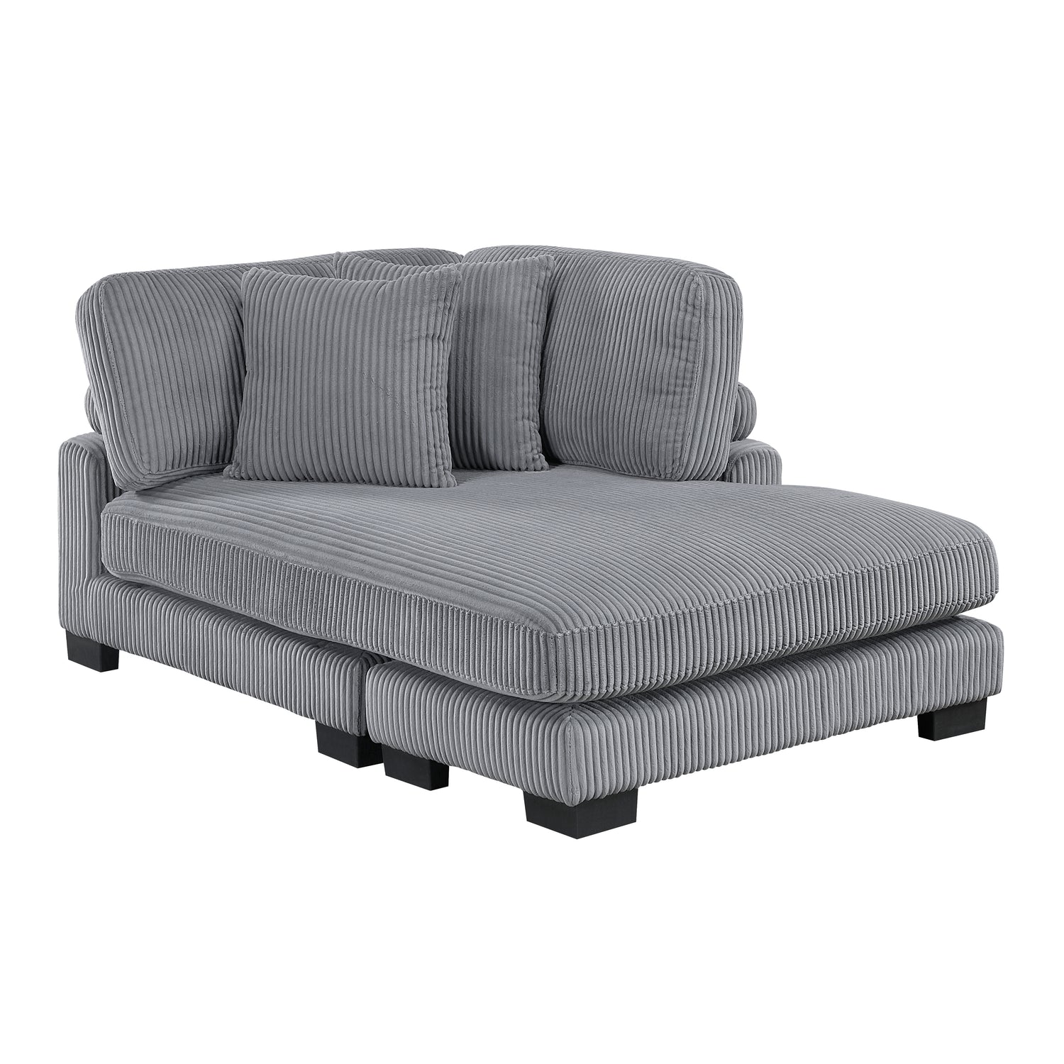8555GY*2AC2VC (4)4-Piece Modular Sectional with Reversible Chaise - 8555GY*2AC2VC