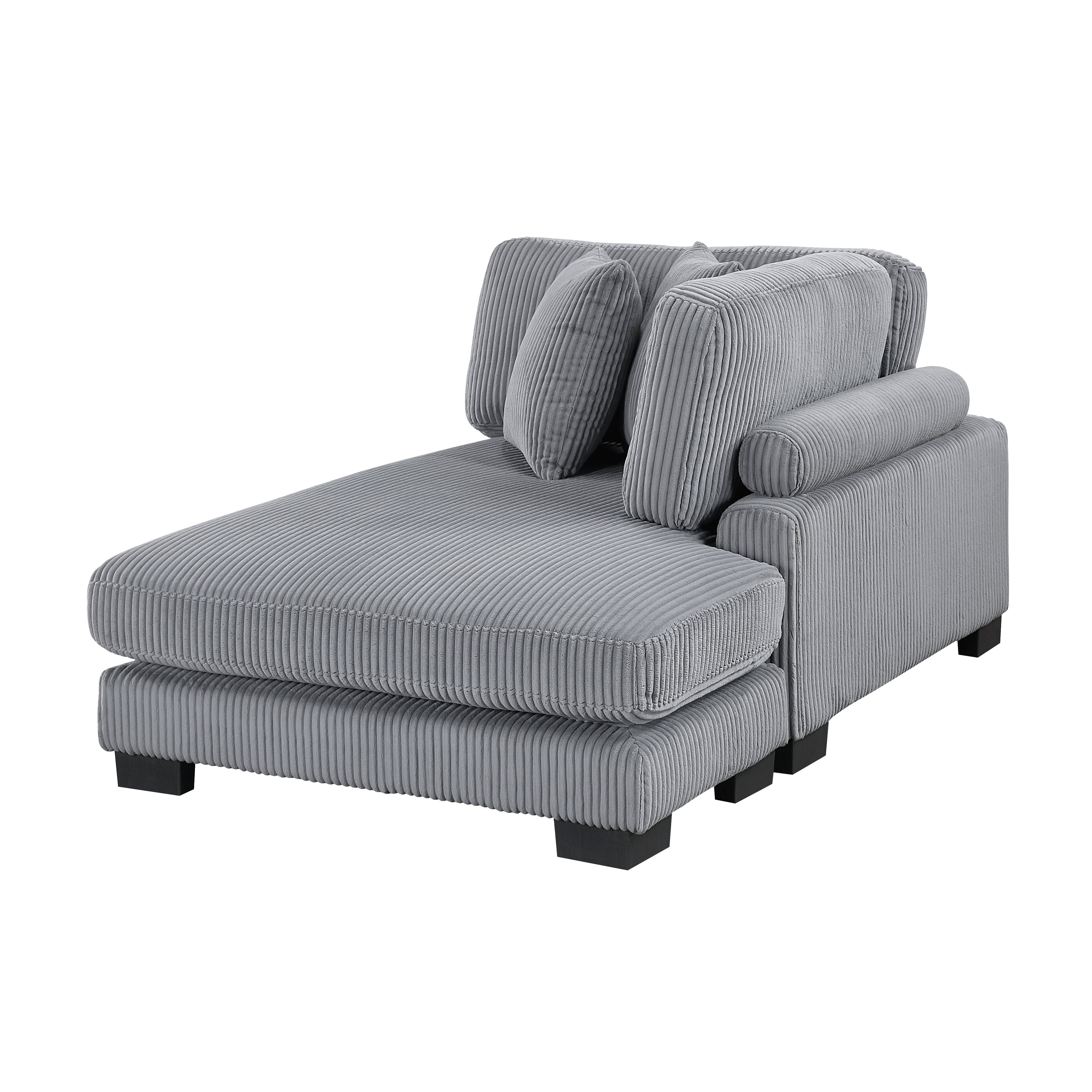 8555GY*2AC2VC (4)4-Piece Modular Sectional with Reversible Chaise - 8555GY*2AC2VC