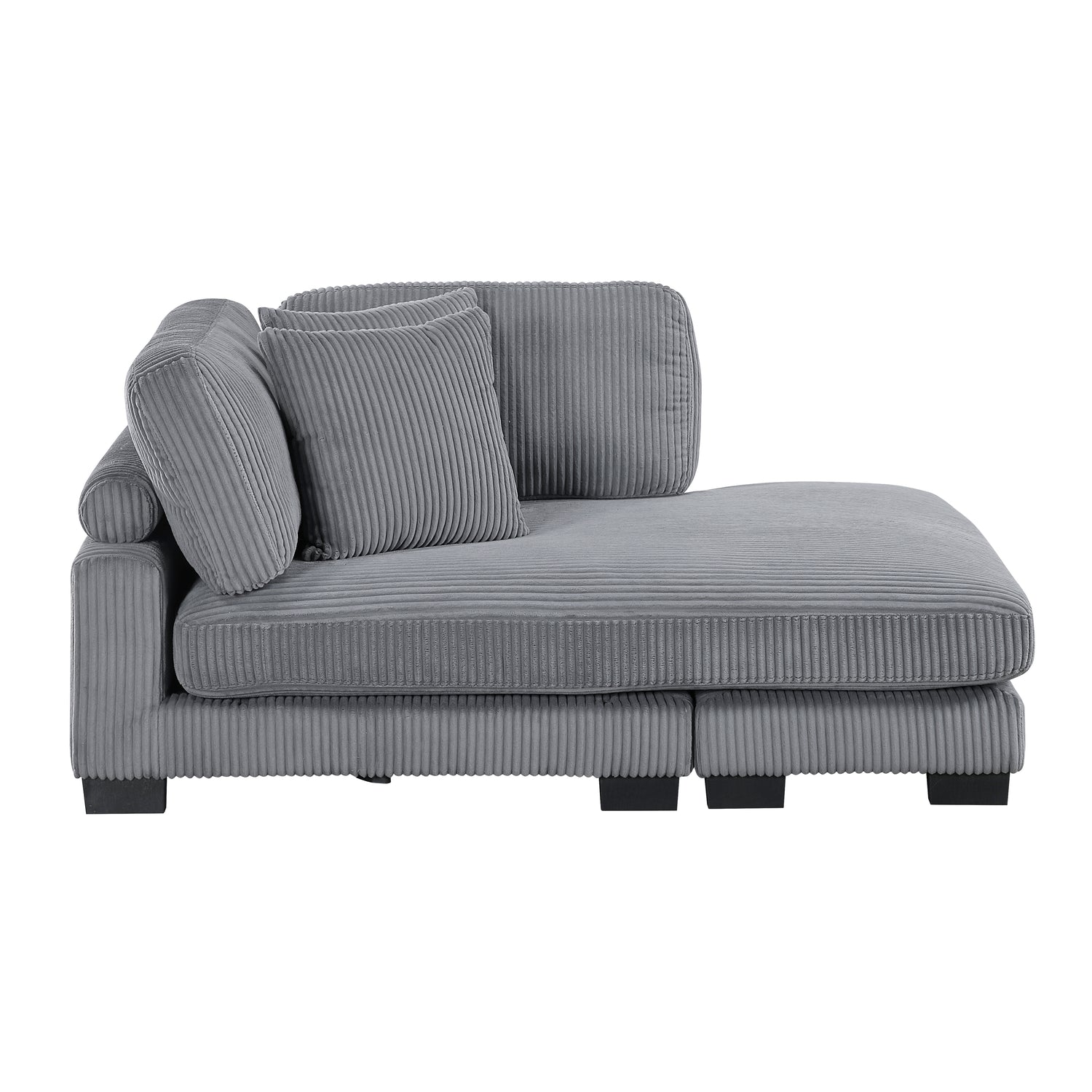 8555GY*2AC2VC (4)4-Piece Modular Sectional with Reversible Chaise - 8555GY*2AC2VC