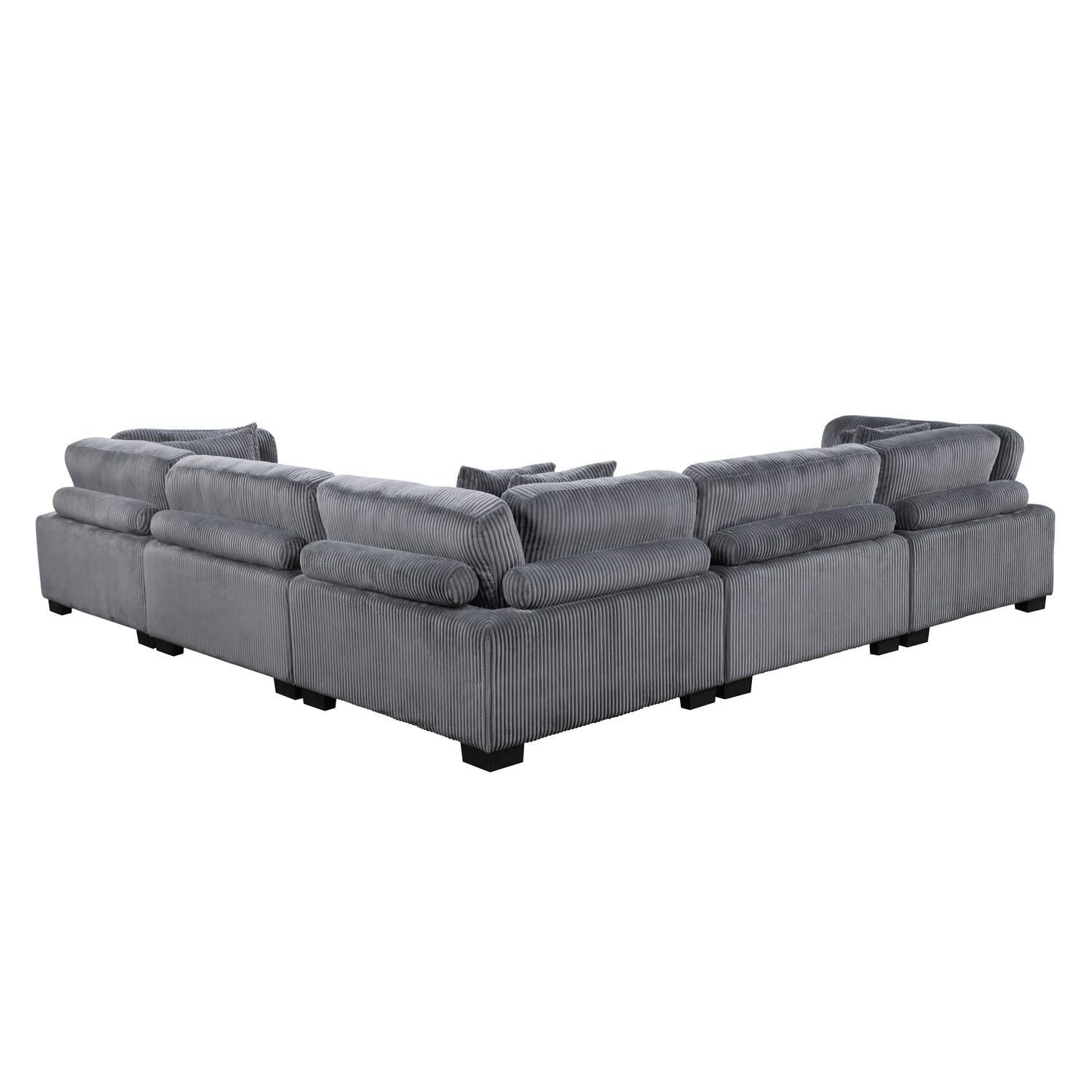 8555GY*2AC3CR (5)5-Piece Modular Sectional - 8555GY*2AC3CR