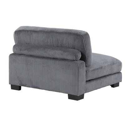 8555GY*2CR2AC2OT (6)6-Piece Modular Sectional with Ottomans - 8555GY*2CR2AC2OT