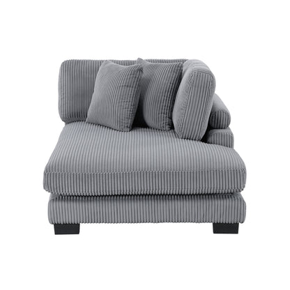 8555GY*2CR3ACVCOT (7)7-Piece Modular Sectional with Reversible Chaise and Ottoman - 8555GY*2CR3ACVCOT