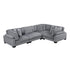 8555GY*3CRAC (4)4-Piece Modular Sectional - 8555GY*3CRAC