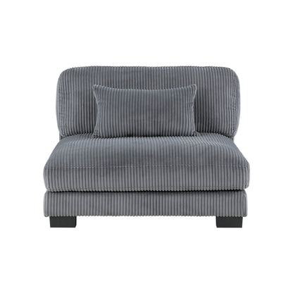 8555GY*3CRACOT (5)5-Piece Modular Sectional with Ottoman - 8555GY*3CRACOT