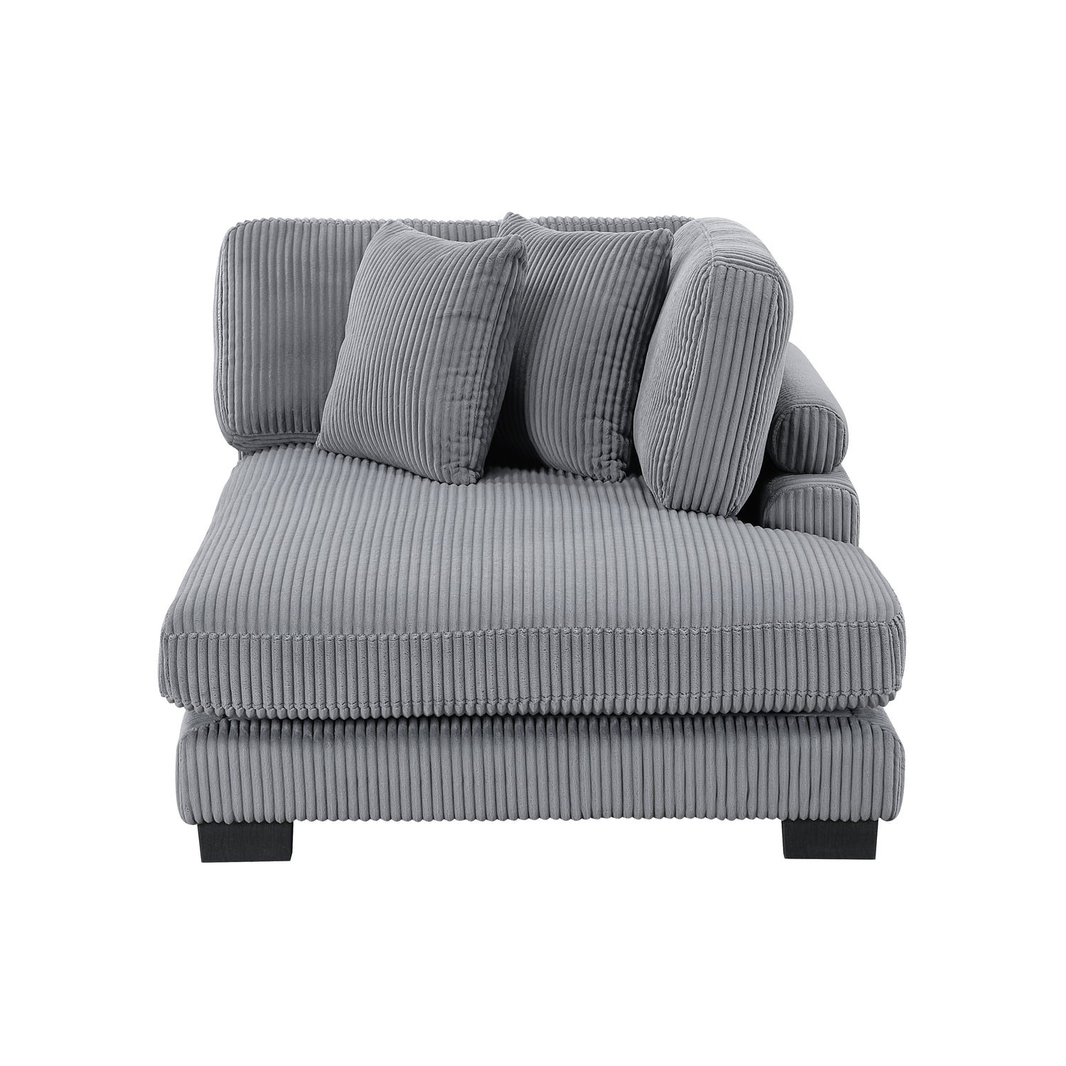 8555GY*CR2ACVC (4)4-Piece Modular Sectional with Reversible Chaise - 8555GY*CR2ACVC