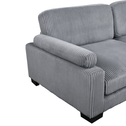 8555GY*CR2ACVC (4)4-Piece Modular Sectional with Reversible Chaise - 8555GY*CR2ACVC