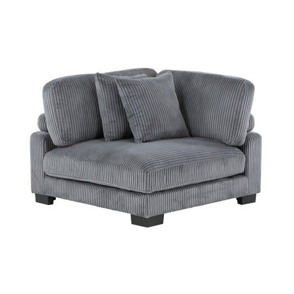 8555GY*CR2ACVC (4)4-Piece Modular Sectional with Reversible Chaise - 8555GY*CR2ACVC
