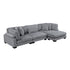 8555GY*CRACVC (3)3-Piece Modular Sectional with Reversible Chaise - 8555GY*CRACVC