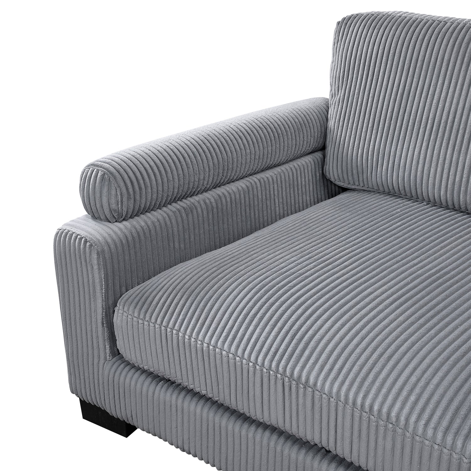 8555GY*CRACVC (3)3-Piece Modular Sectional with Reversible Chaise - 8555GY*CRACVC