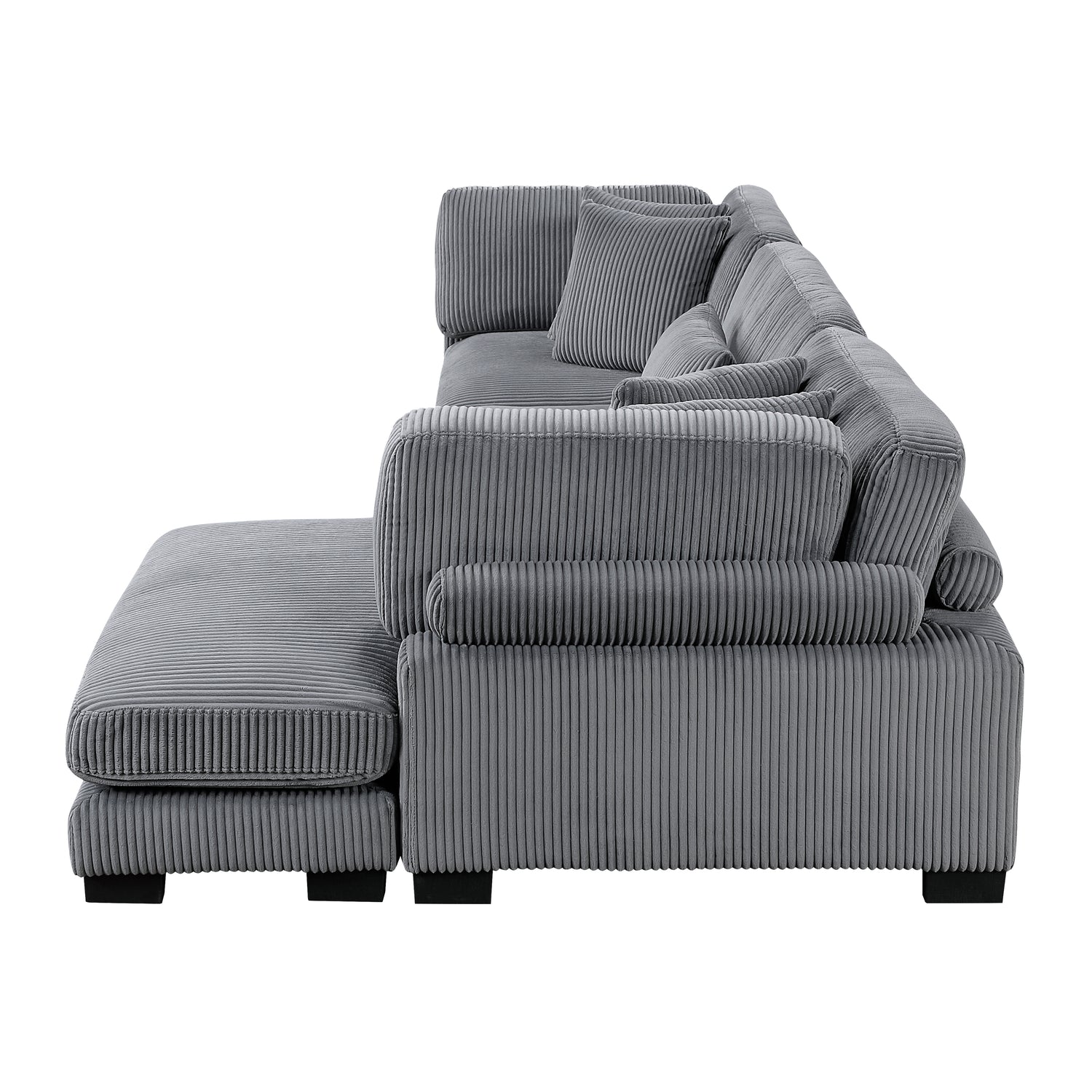 8555GY*CRACVC (3)3-Piece Modular Sectional with Reversible Chaise - 8555GY*CRACVC