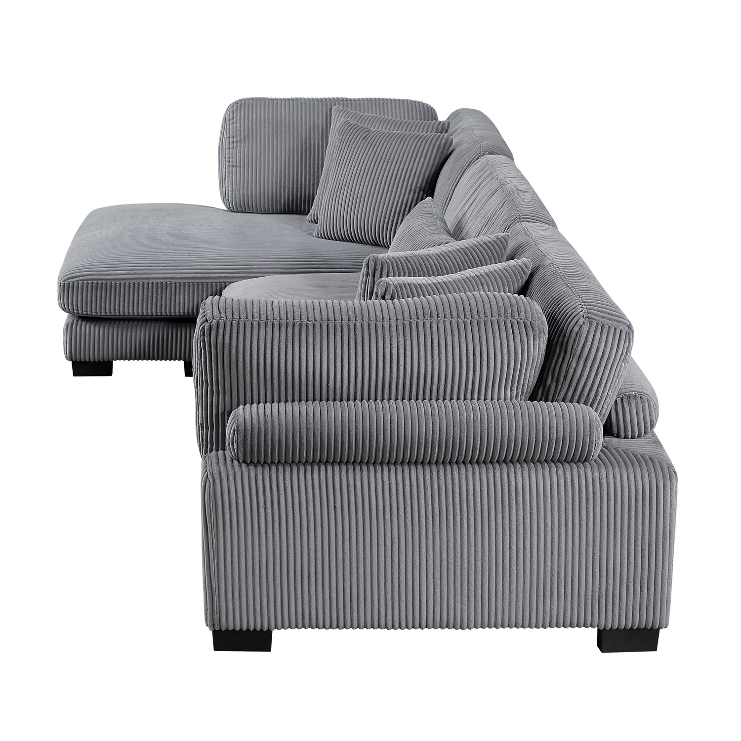8555GY*CRACVC (3)3-Piece Modular Sectional with Reversible Chaise - 8555GY*CRACVC