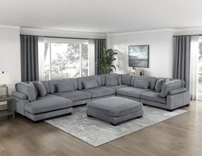 8555GY-VC Reversible Chaise - 8555GY-VC