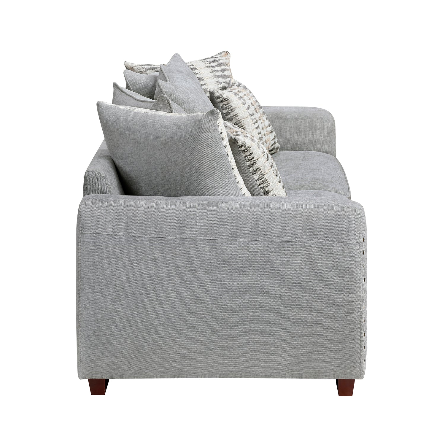 8579GY*2 2pc Set: Sofa, Love - 8579GY*2