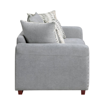 8579GY*2 2pc Set: Sofa, Love - 8579GY*2