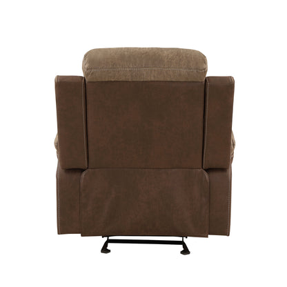 Glendale Brown Microfiber Double Reclining Living Room Set from Homelegance - Luna Furniture