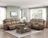 Glendale Brown Microfiber Double Reclining Living Room Set from Homelegance - Luna Furniture