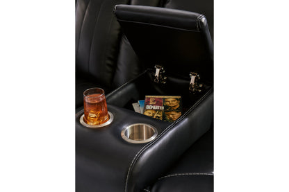 Caveman Den Midnight Power Reclining Living Room Set -  Ashley - Luna Furniture