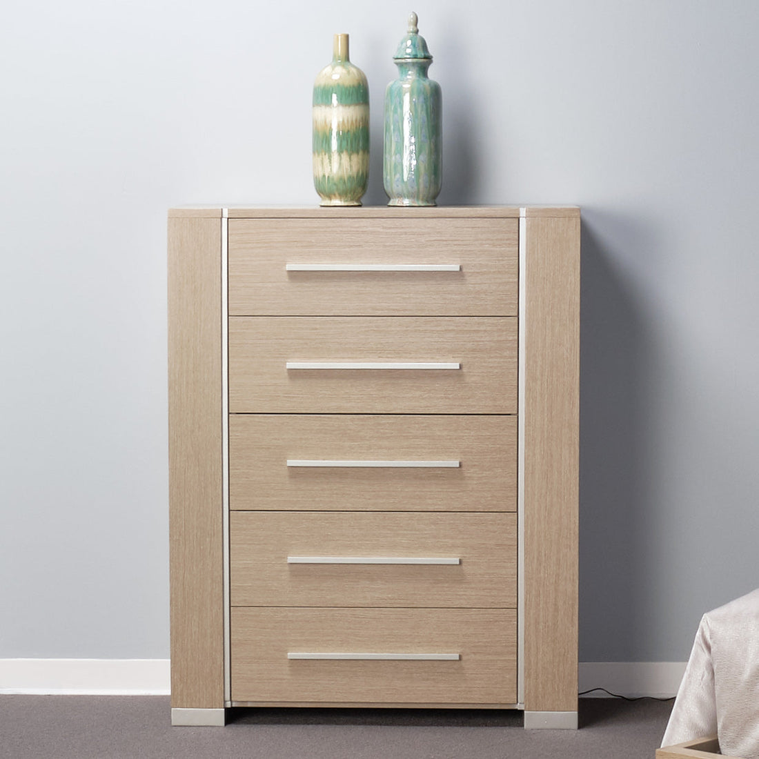 Laguna Ridge Washed Oak Vertical Storage Chest