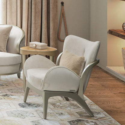 Camellia Field Caramel Camellia Field Accent Chair Ivory Caramel