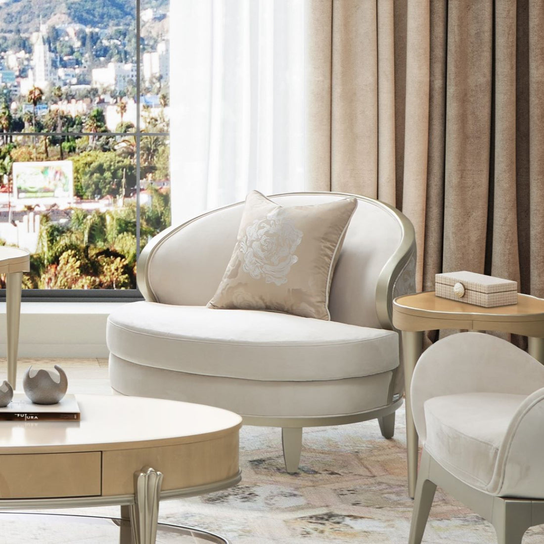 Camellia Field Caramel Camellia Field Matching Chair Cornsilk Caramel