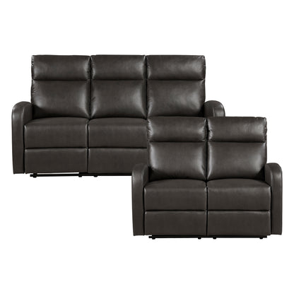 9147PUE*2 2pc Set: Sofa, Love - 9147PUE*2