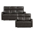 9147PUE*2 2pc Set: Sofa, Love - 9147PUE*2