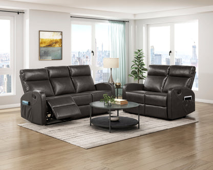 9147PUE-2 Double Reclining Love Seat - 9147PUE-2