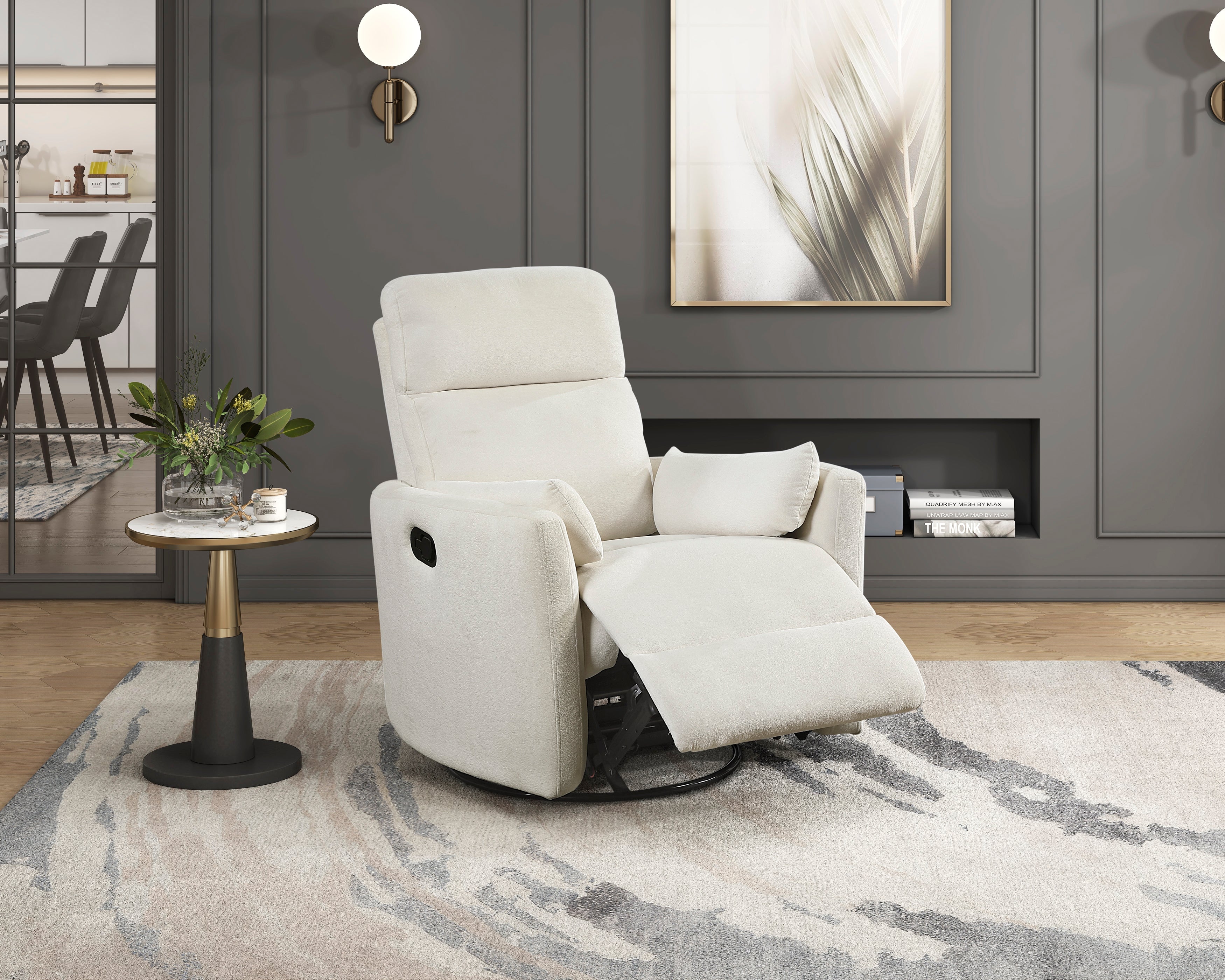 9148BEG-1SW Swivel Glider Reclining Chair - 9148BEG-1SW
