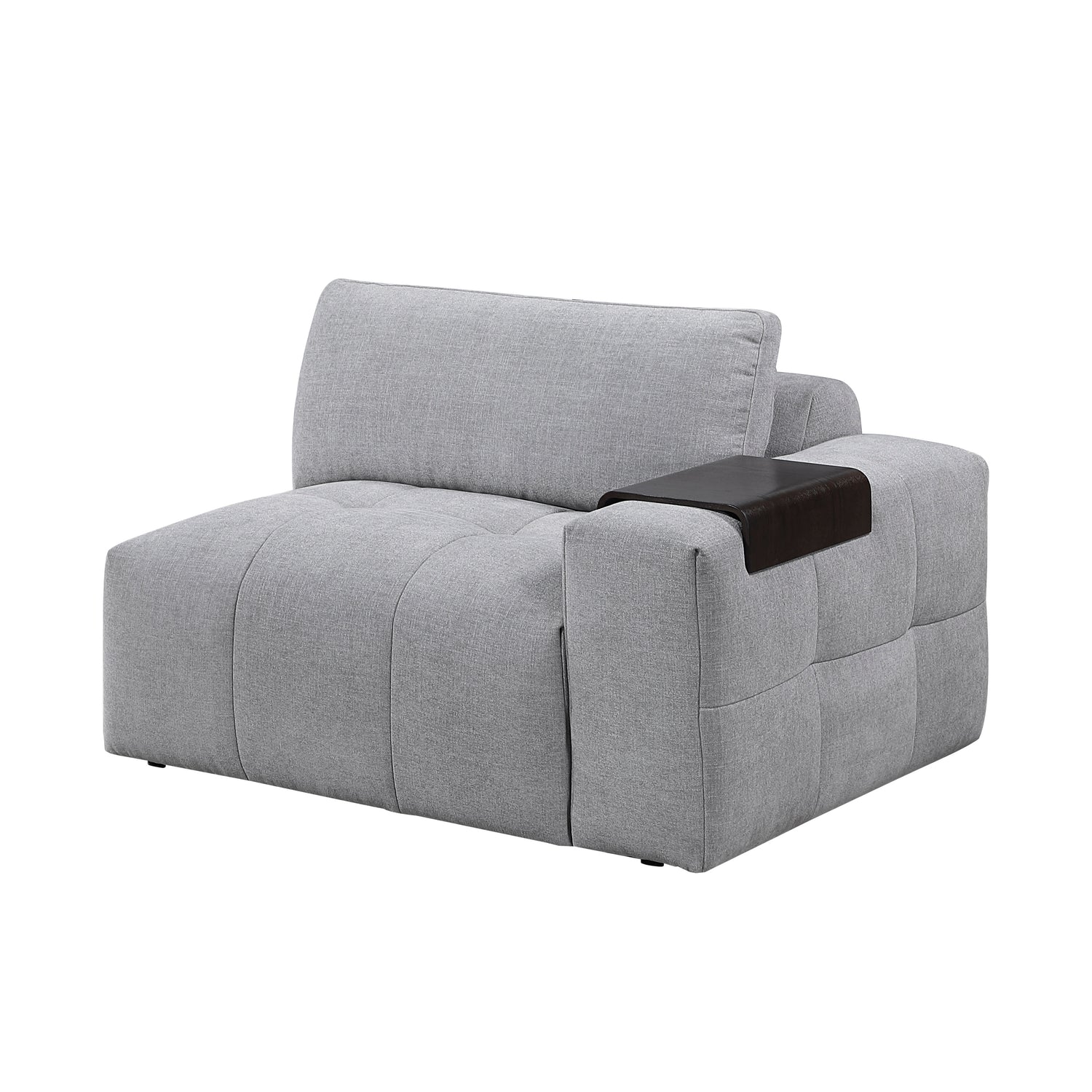 9155GY-1R Right Side Chair with one Arm - 9155GY-1R